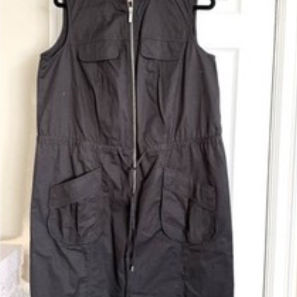 Michael Kors safari Black Zip front dress